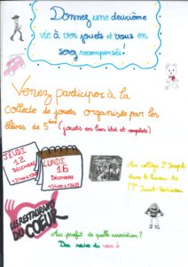 affiche collecte de jouets